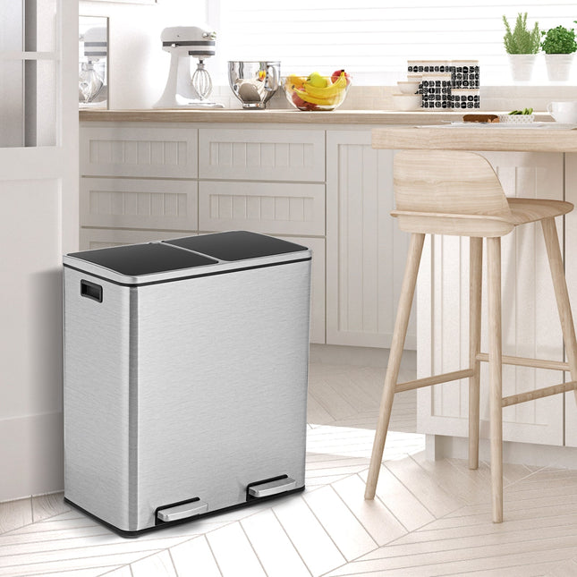 16 Gallon Dual Step Trash Can