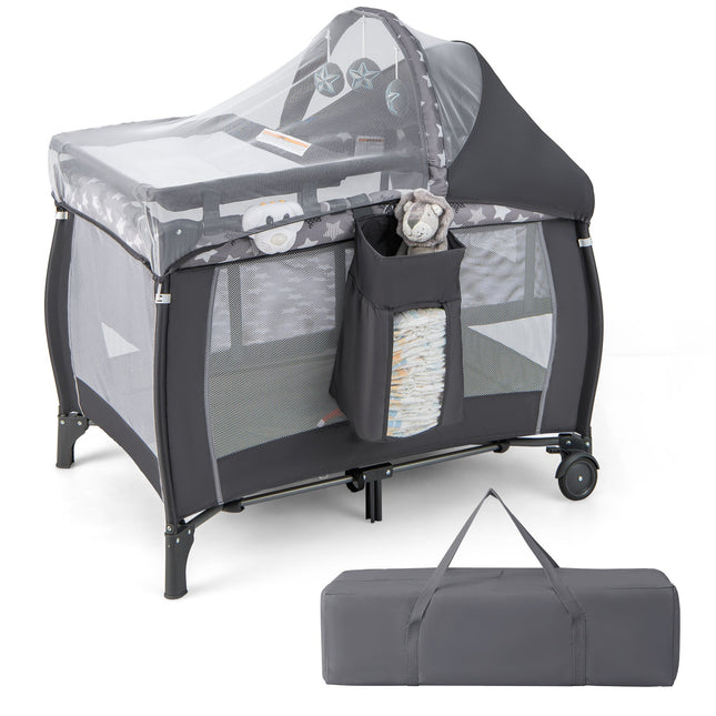 Portable Baby Nursery Center 4-in-1 Portable Travel Crib