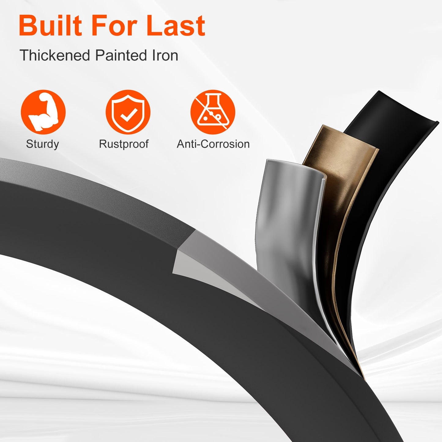 3-Step Foldable Ladder With Wide Anti-Slip Pedal Safety Locking Design Soft Handgrip Portable Lightweight Folding Step Stool 330LBS Load Capacity for