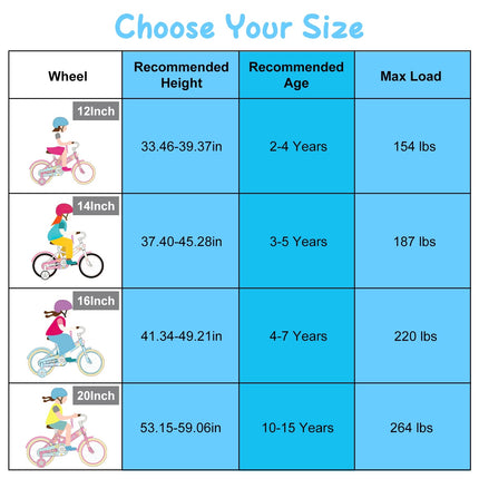 16In Kids\' Bike with Training Wheels Children Bicycle with Helmet Basket Rear Seat Chain Guard for Boys Aged 4-7