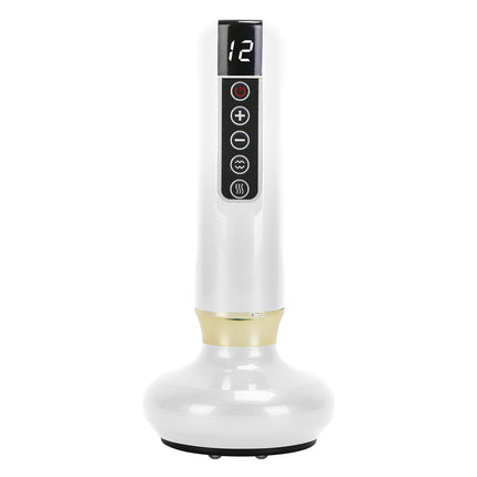 Anti Cellulite Massager Handheld Vacuum SuctionÊCupping Kit Beauty Tool with 12 Suction Mode 12 Heating 20Mins Auto-Off One-Key Pressure Release for A