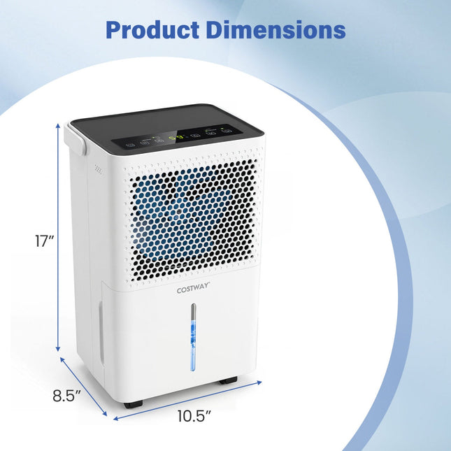 32 Pint Dehumidifier with Drain Hose for 2000 Sq Ft