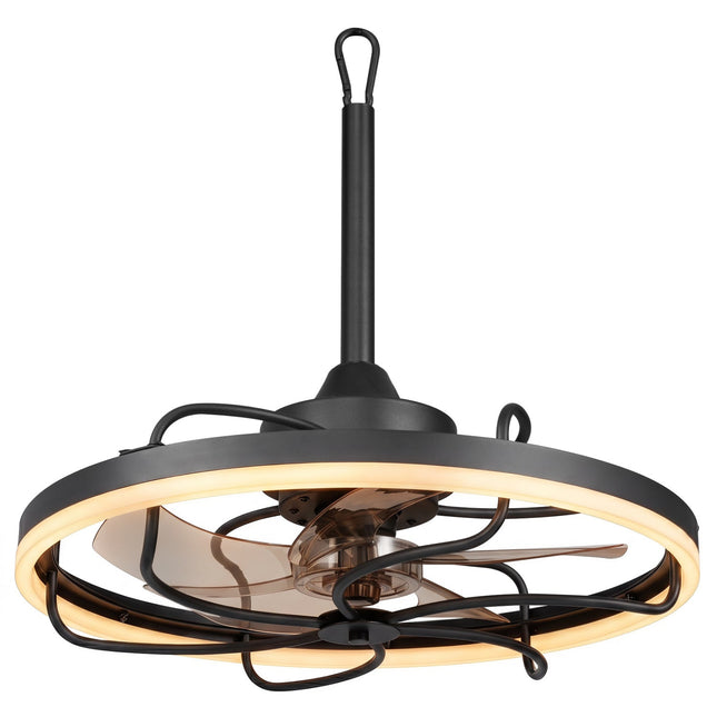 20" Ceiling Fan with Dimmable LED Light and Remote Control