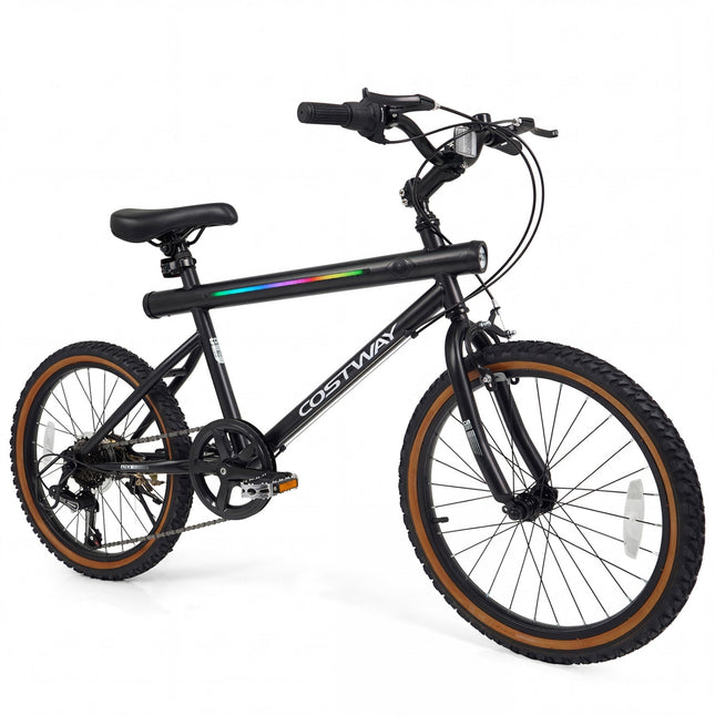 20 Inch LED-lit Cycling Bike with 2 Speakers and Ambient Lights for Men and Women