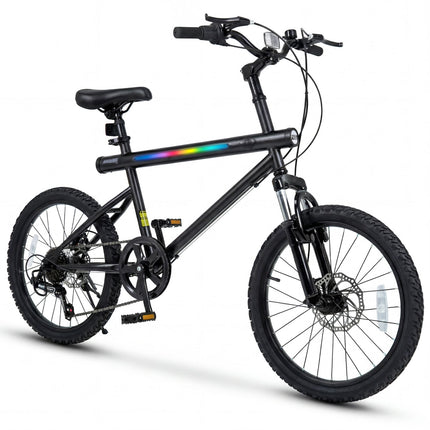20 Inch Commuter Bicycle LED-lit with 6-Speed Shimano Twist Shifting and Stereo Speakers