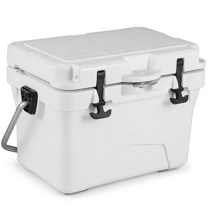 20 Quart Portable Hard Cooler with Built-in Ruler and Bottle