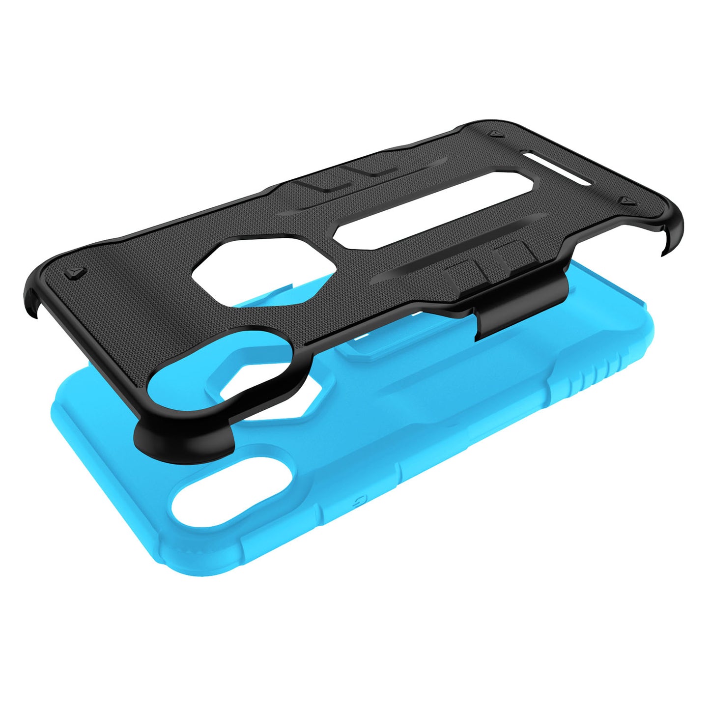 Rugged Phone Case for iPhone X Drop-protection Phone Case with Kickstand Heavy Duty Dual Layers Phone Protective Cover