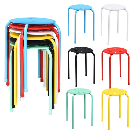 5-Piece Kitchen & Dining Bundle: Adjustable Bar Stools (Set of 2) + Stackable Stools (Set of 6) + Rattan Storage Sideboard