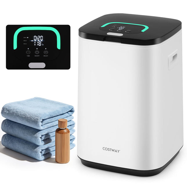 23L Large Hot Towel Heater with Rapid Heating and Adjustable Timer-White