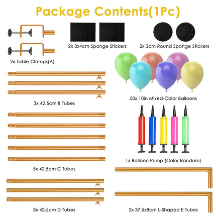 Adjustable Table Arch Stand for Balloon & Floral Decorations