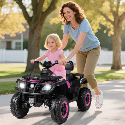 24V Kids ATV 2-Seater with 4 Motors with LED Lights and Music