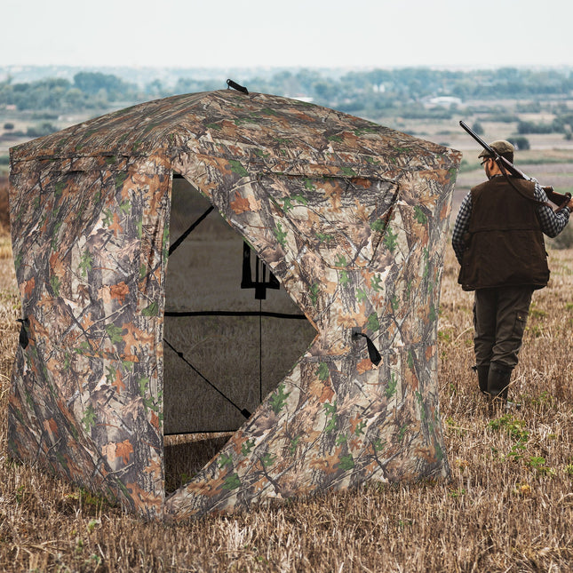 270¬∞ See Through Hunting Blind Tent with Silent Magnetic Door
