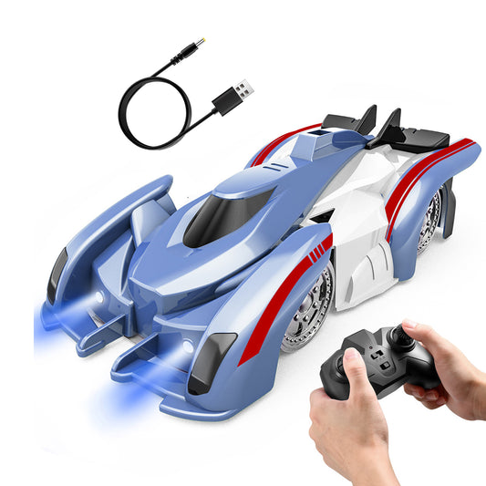 Electric Wall Climbing Car Toy 360¡ Rotating Shunt Car Remote Control Dual Mode RC Car Rechargeable Toy Car with Headlights Taillights Birthday Christ
