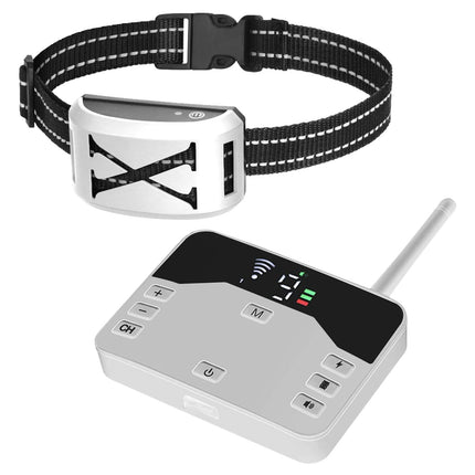 2 In 1 Wireless Electric Dog Fence Waterproof Pet Shock Boundary Containment System Electric Training Collar for Small Medium Large Dogs