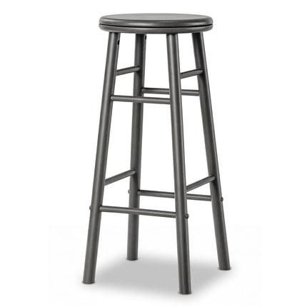 29" Swivel Bar Stools Set of 2 with Footrests