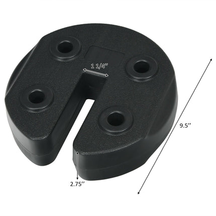 Set of 8 Canopy Weights 40lbs Weight Plate Kit with No-Pinch Design