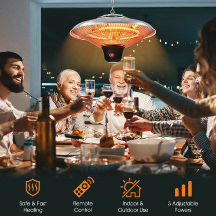 1500W Electric Hanging Ceiling Mounted Infrared Heater with Remote Control