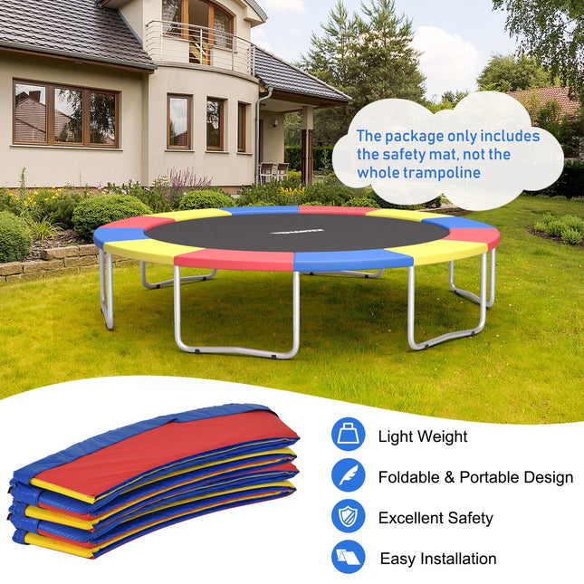 8/10/12/14/15/16 Feet Universal Trampoline Spring Cover-Multicolor