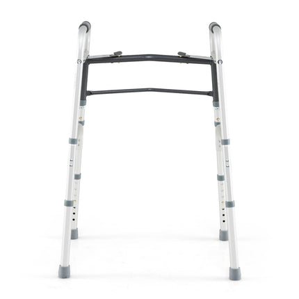 2-Button Folding Walker Lightweight with 7-Level Adjustable Height