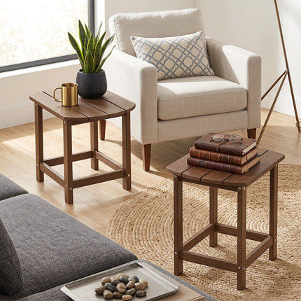 18-Inch Adirondack Side Table Set of 2 for Patio