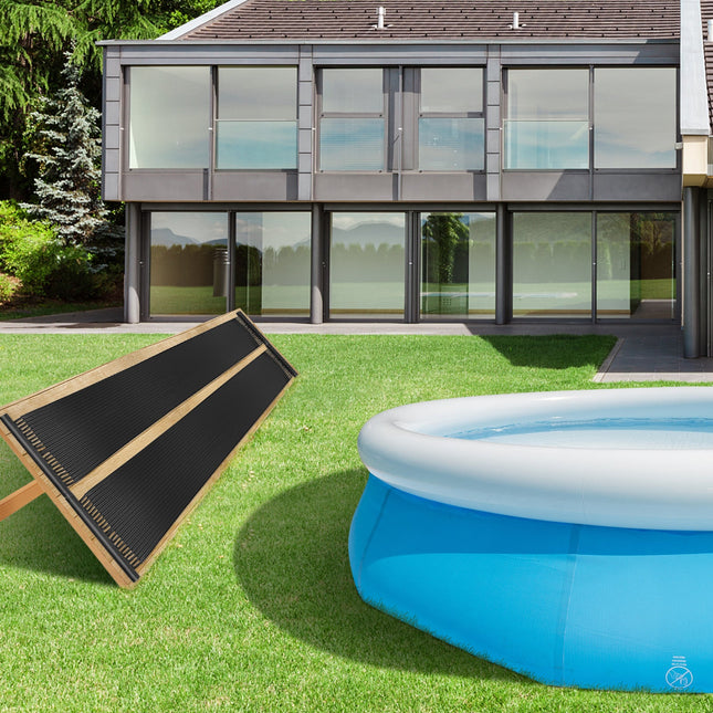 2 Pieces 10/16.4/20 Feet Weatherproof Solar Swimming Pool Heating System
