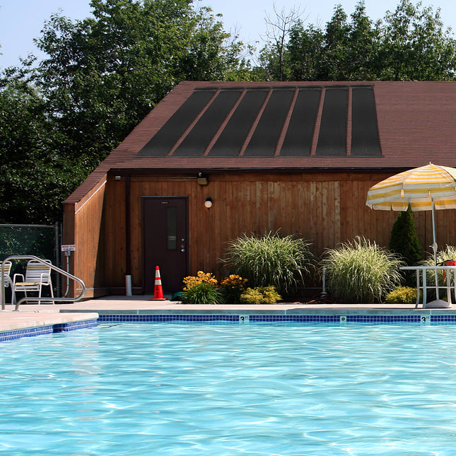 2 Pieces 10/16.4/20 Feet Weatherproof Solar Swimming Pool Heating System