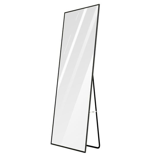 Full Length Mirror 67x25.6in Aluminum Alloy Wall Mirror Free Standing Floor Mirror Hanging Leaning Against Wall for Dressing Bedroom Living Room