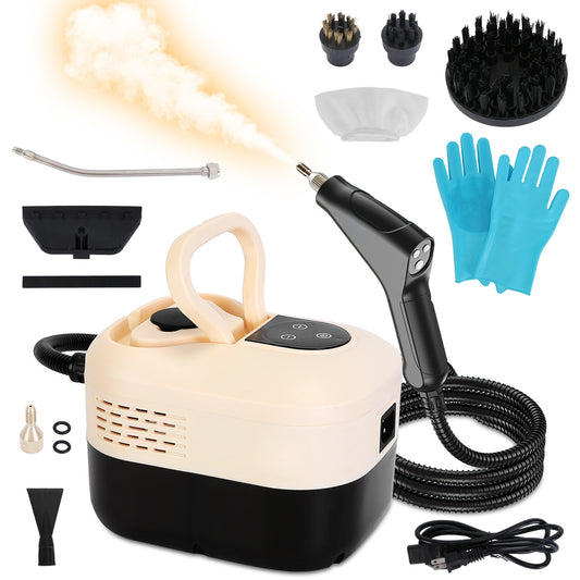 1500W Handheld Steamer – Digital High-Pressure Cleaner with 8 Accessories