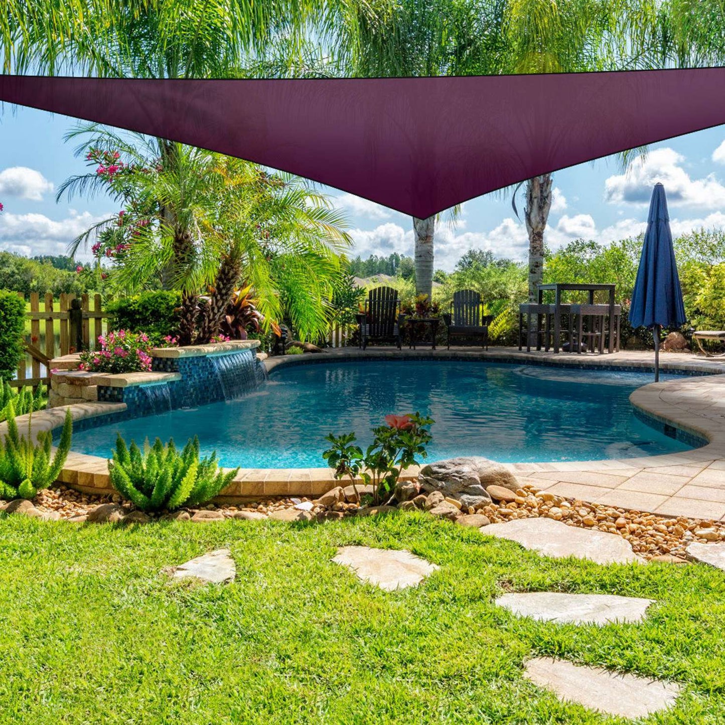 Shade Sail Patio Cover Shade Canopy Camping Sail Awning Sail Sunscreen Shelter Triangle Cover For Kindergarten Playground Outdoor