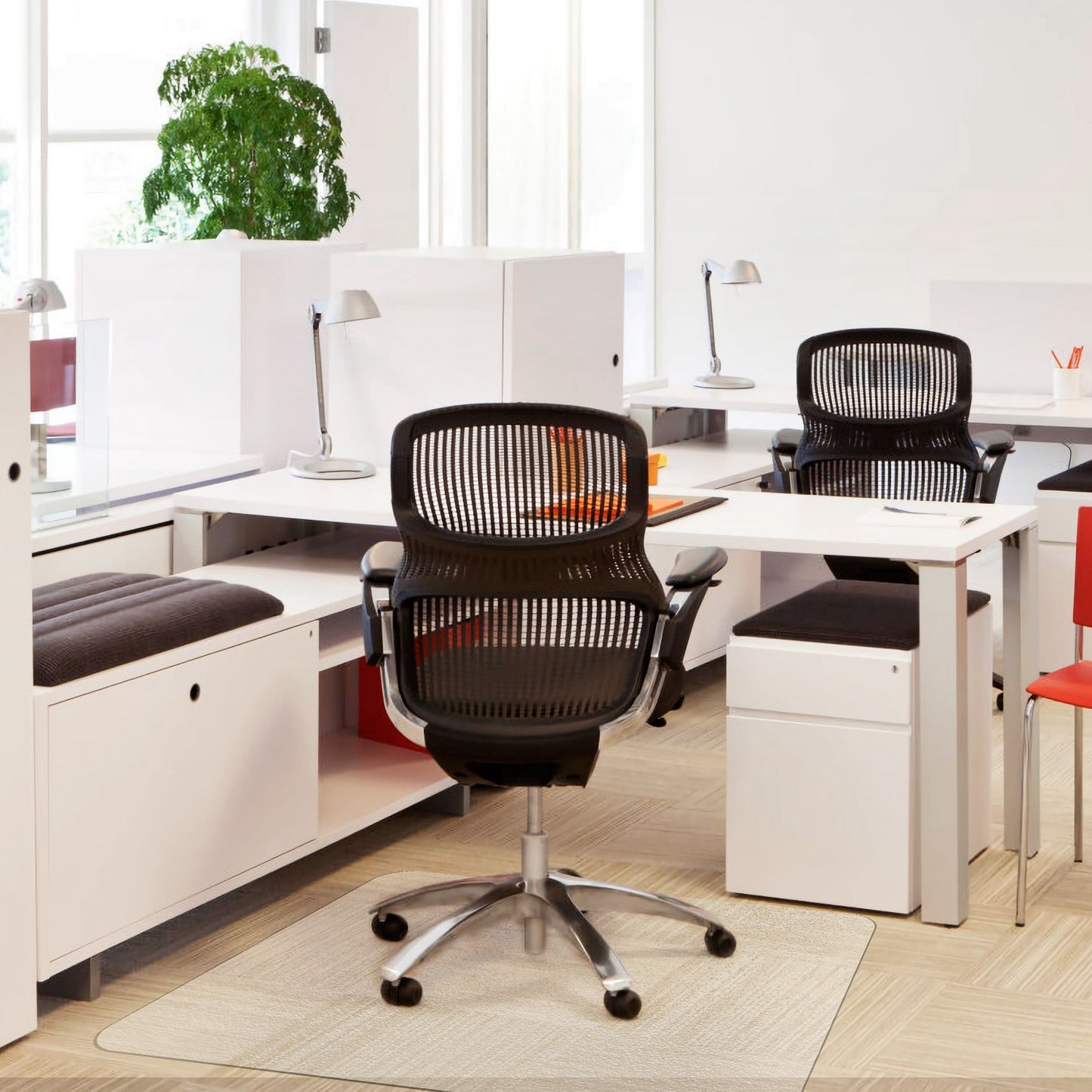 36Ó x 48Ó Chair Desk Mat Floor Carpet PVC Protector Mat Home Office Hard Wood Floor Use