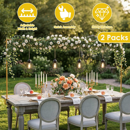 Adjustable Table Arch Stand for Balloon & Floral Decorations