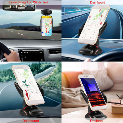 Car Phone Holder Washable Strong Sticky Gel Pad Adjustable Dashboard Phone Mount Cradle for iPhone XS 8 7 Plus Samsung S9