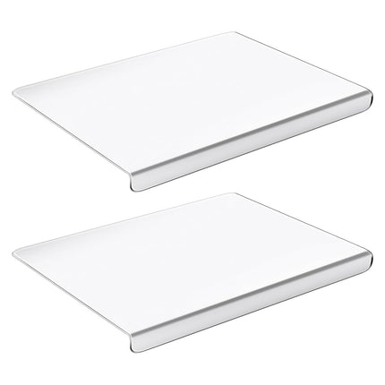 Clear Acrylic Kitchen Cutting Board with Counter Lip 17.71x15.74IN Non-Slip Transparent Countertop Cutting Board Kitchen Countertop Protector For Dini