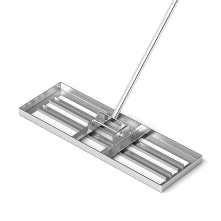 30 x 10 Inch Lawn Leveling Rake with Ergonomic Handle