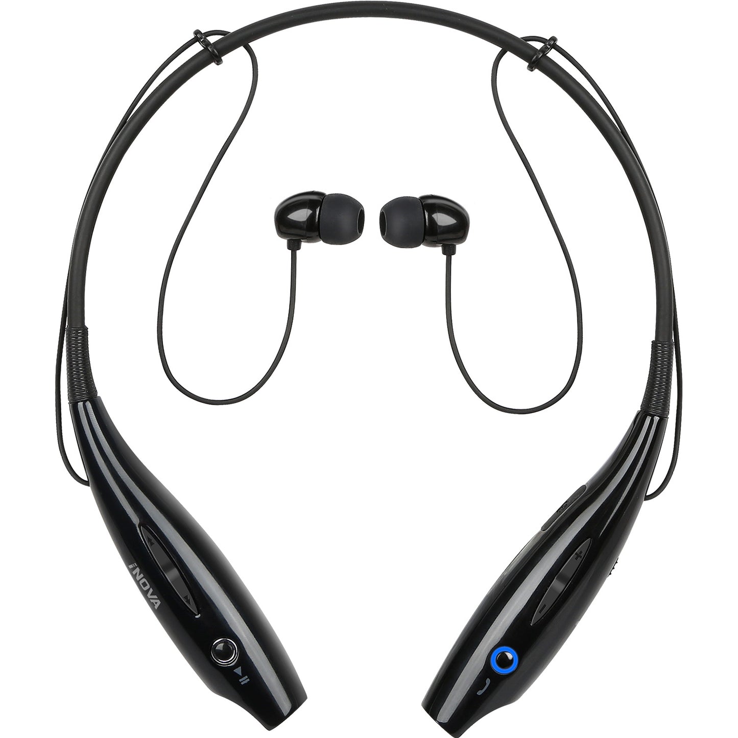 iNOVA Wireless Sports Stereo Hands Free Headset for Phone and Tablet in Black