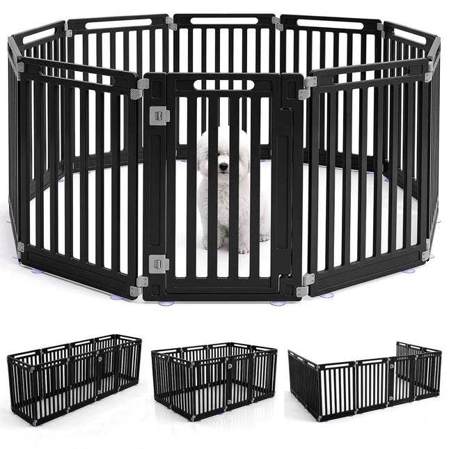 Dog Playpen 10 Panel 31.5" Height Indoor Outdoor Pet Fence