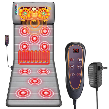 Full Body Massage Mat with Heat and Neck Pillow