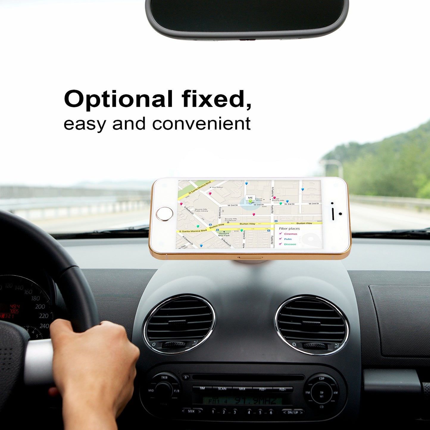 Universal Car Mount Kit Magnetic Metal Holder for Phone PDA GPS and Tablet