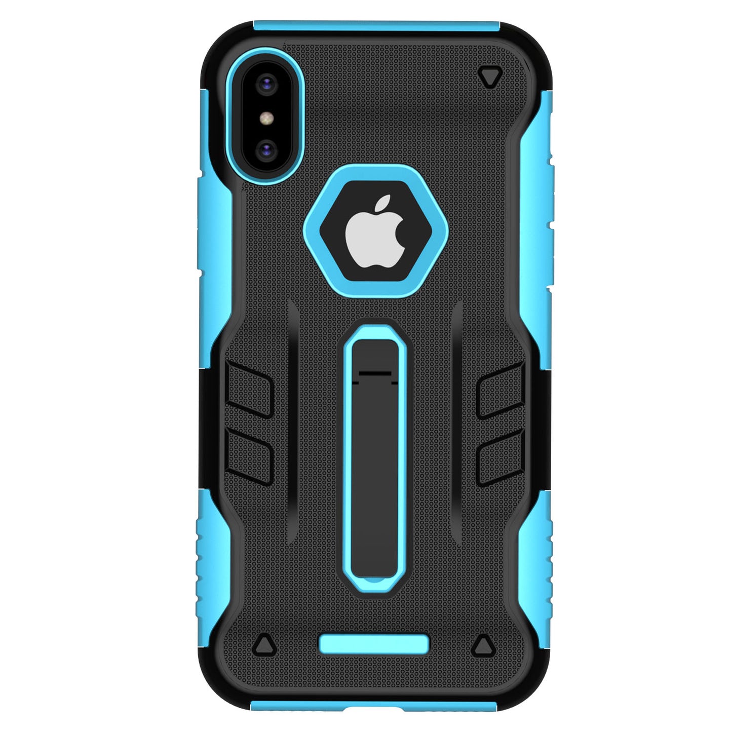 Rugged Phone Case for iPhone X Drop-protection Phone Case with Kickstand Heavy Duty Dual Layers Phone Protective Cover