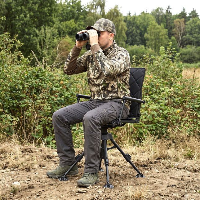 360° Swivel Hunting Seat with 5-Level Adjustable Height