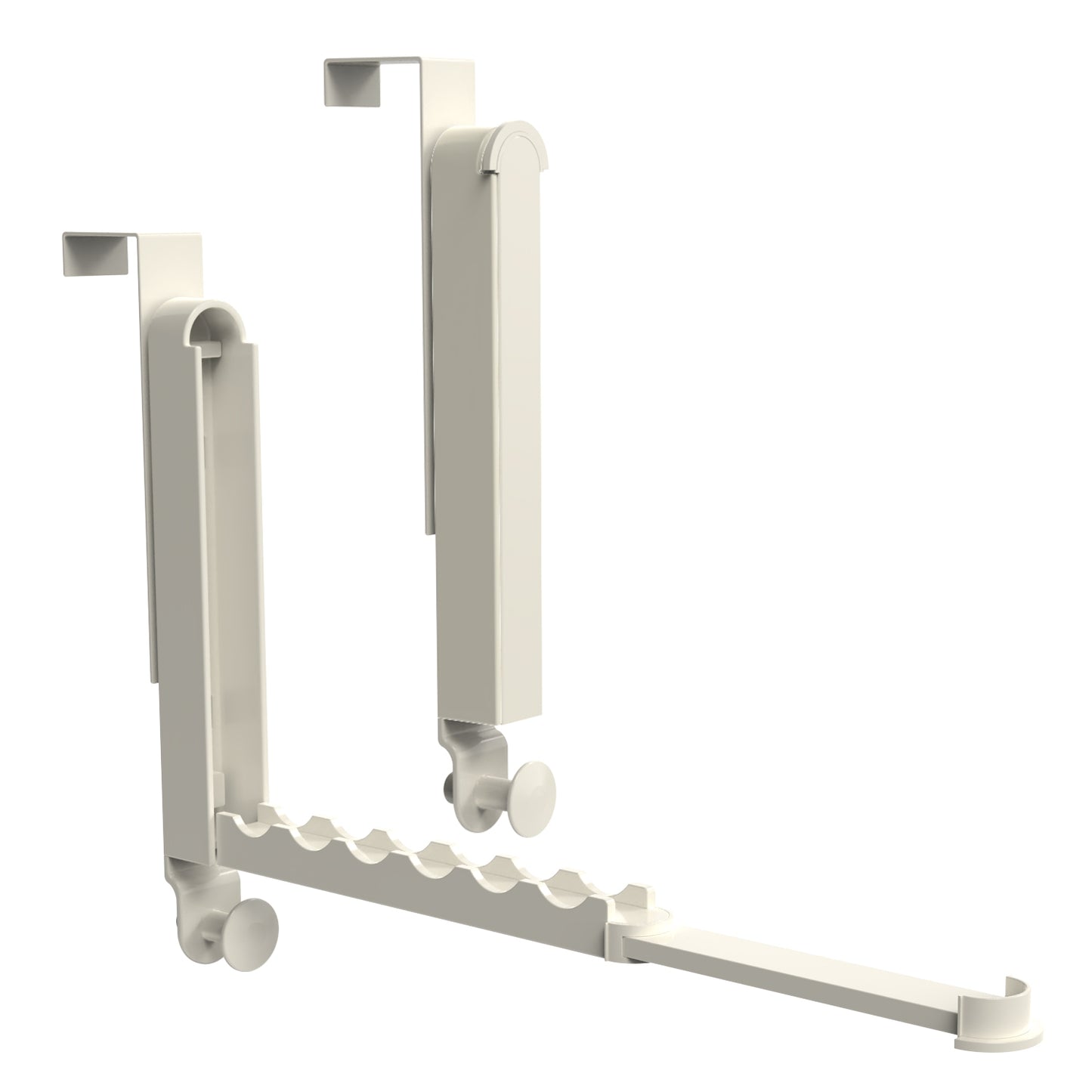 2Pcs Over The Door Hanger Hooks For Clothes Foldable Clothes Drying Rack For Laundry Coats Towels Portable Clothing Hanger Hook For 1.81In Thickness D