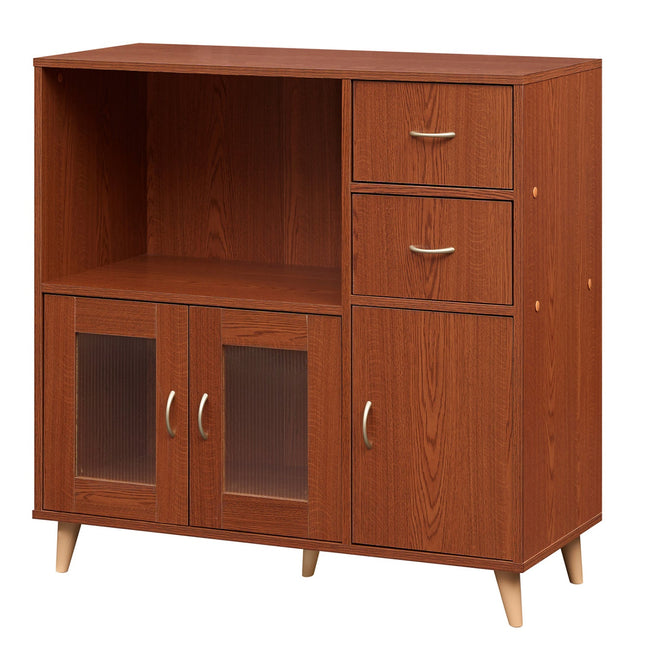 36 Inch Sideboard Buffet Cabinet with Open Compartment