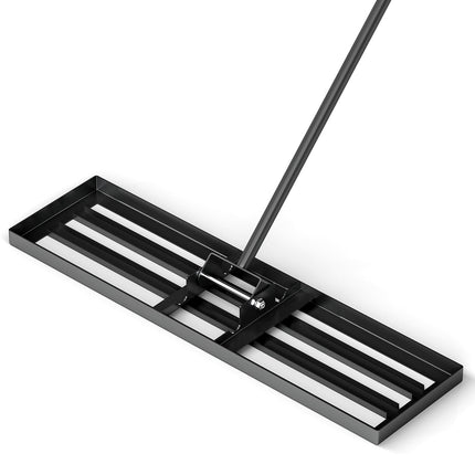 36 x 10 Inch Lawn Leveling Rake with Ergonomic Handle