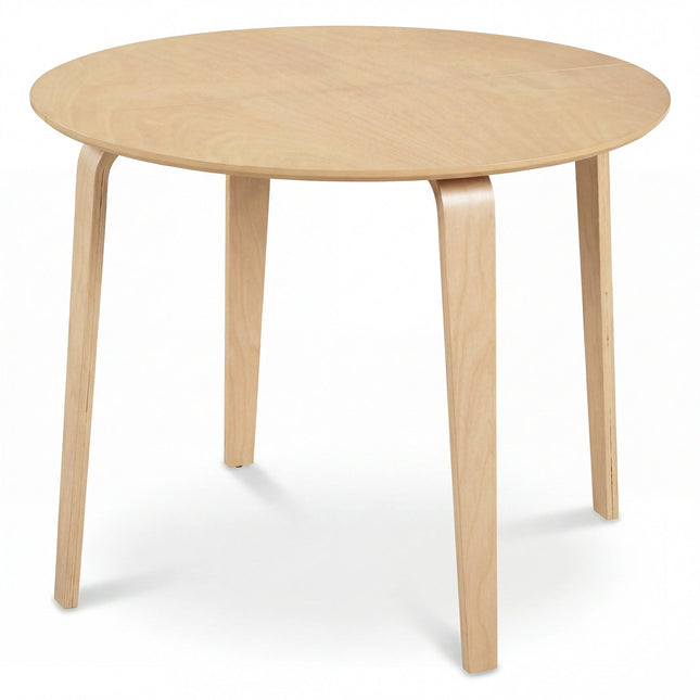 37.5" Round Dining Table with Rubber Wood Legs for Small Space
