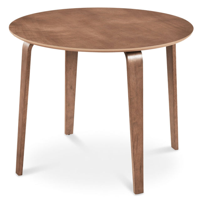 37.5" Round Dining Table with Rubber Wood Legs for Small Space