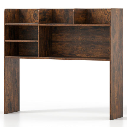 Desktop Bookshelf Countertop Storage Hutch with 6 Shelves
