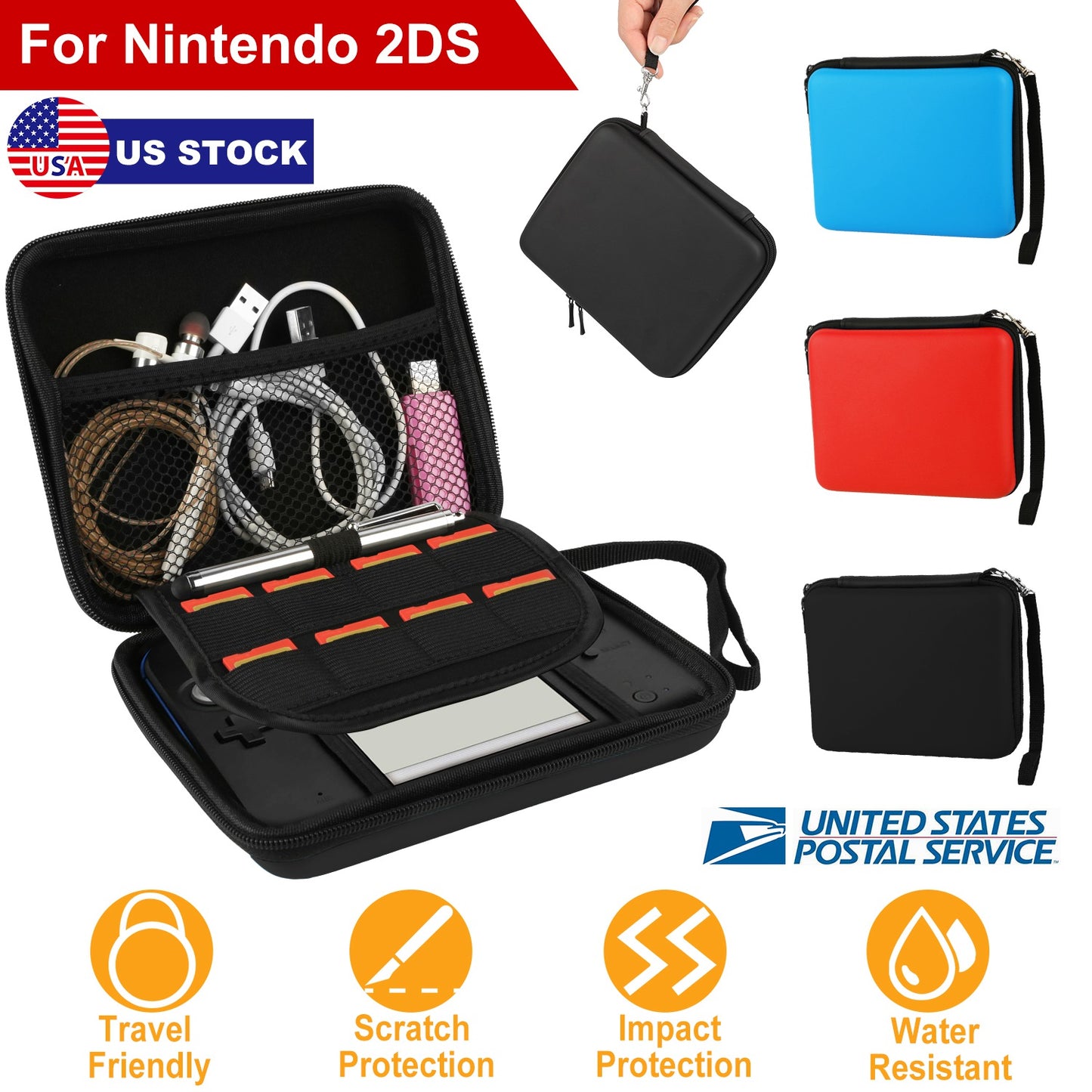 Carrying Case for Nintendo Switch Protective EVA Hard Portable Carry Case Shell Pouch for Nintendo Switch Console & Accessories