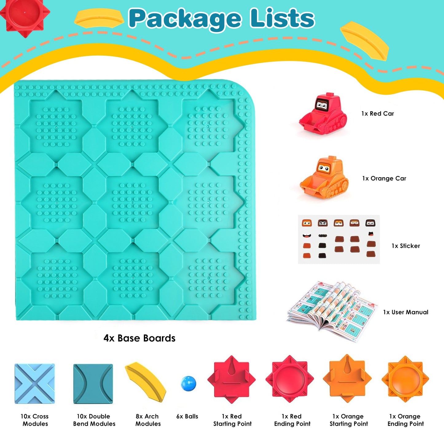 Kids Logical Road Builder Toy Brain Teasers Puzzles Montessori Toys Preschool Educational Learning Toys Puzzle STEM Board Game For 3-8 Years Old Boys