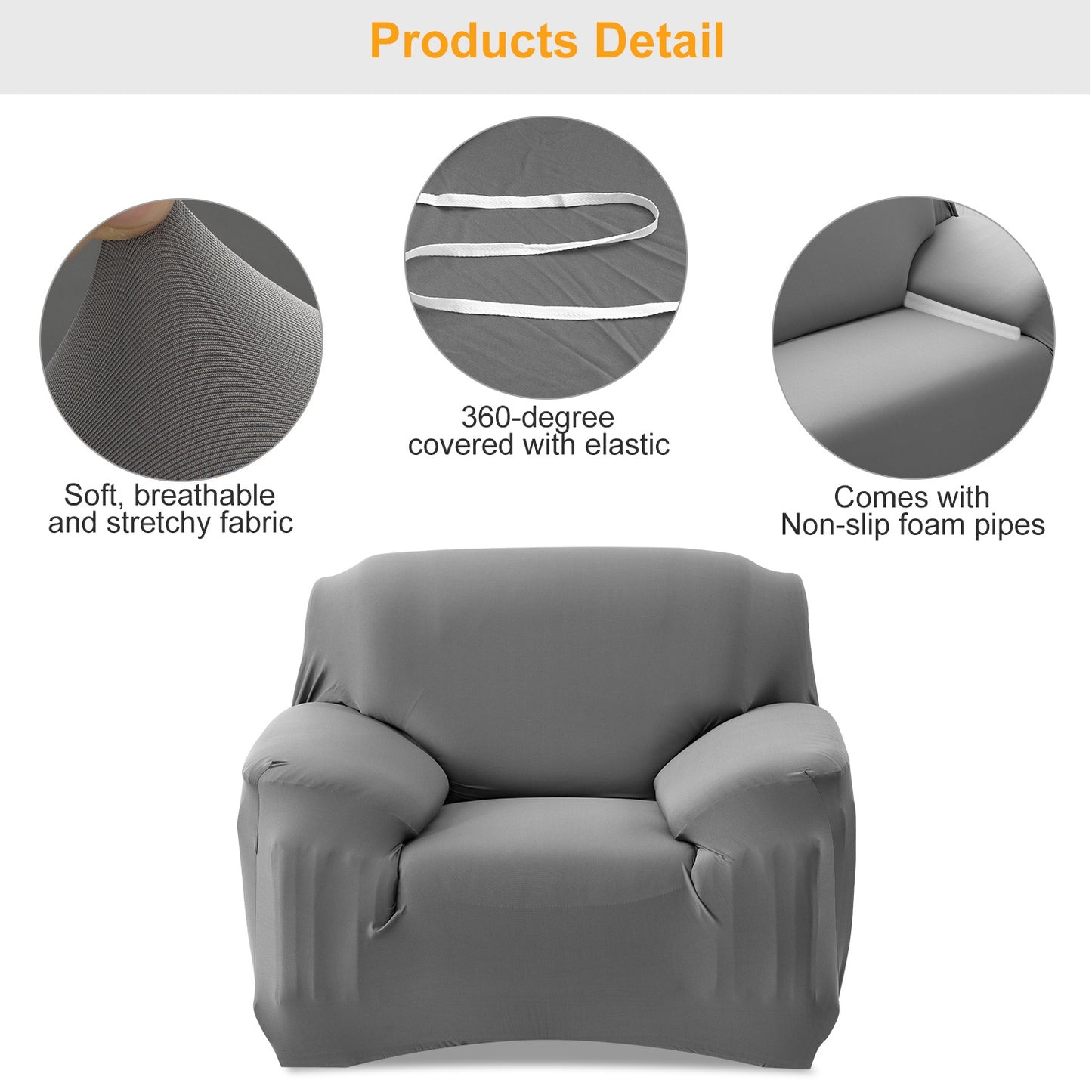 Sofa Cover Printed Stretch Sofa Furniture Cover Soft Sofa Slipcover Polyester Furniture Protector Cover