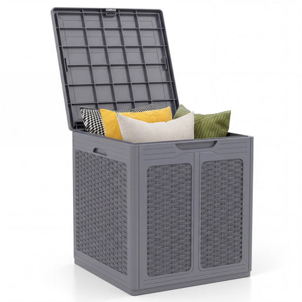 39 Gallon Deck Box with Lockable Lid - Weatherproof Storage